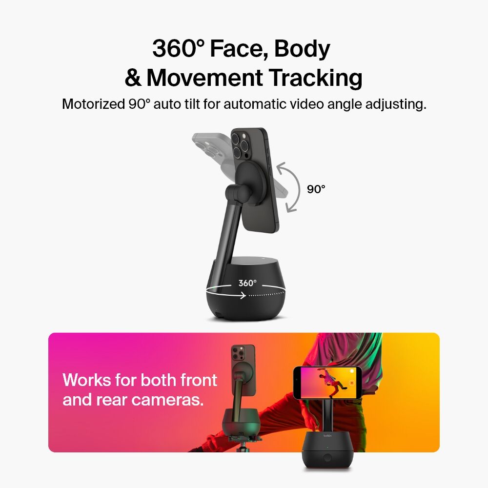 Amazon.co.jp: Belkin Stand Pro 自動追跡スマホ用ジンバル